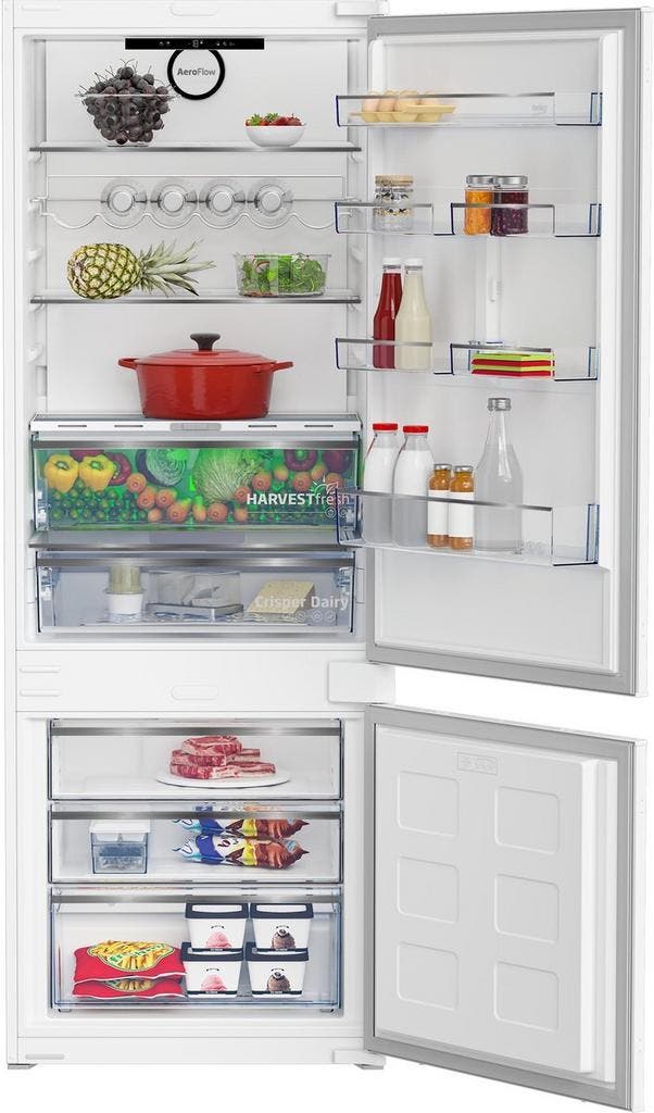 Beko Bcse400e40sn - Inbouw koel-vriescombinatie - 400 liter, Witgoed en Apparatuur, Koelkasten en IJskasten, Nieuw, Ophalen of Verzenden