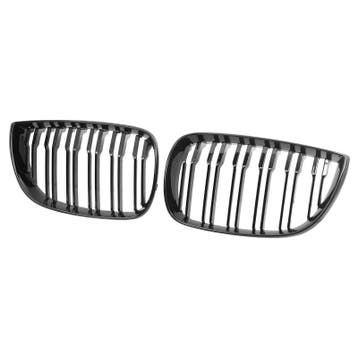 Grill Nieren BMW E87 04-07 Dubbel Spaak Glans Zwart, Auto-onderdelen, Ophalen of Verzenden, Nieuw