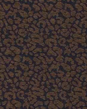 Chenille Denim Panter Donker Bruin, Hobby en Vrije tijd, Stoffen en Lappen, Bruin, Nieuw