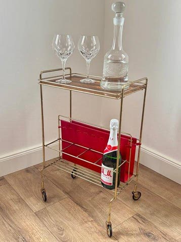 Bremshey - Serveerwagen - Rollende Cocktailkar - Metaal -