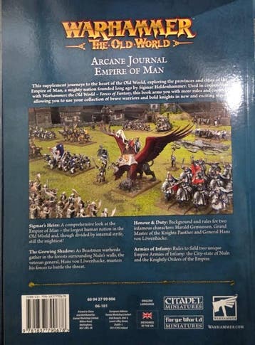 Arcane journal - Empire of man (warhammer nieuw), Ophalen of Verzenden, Nieuw