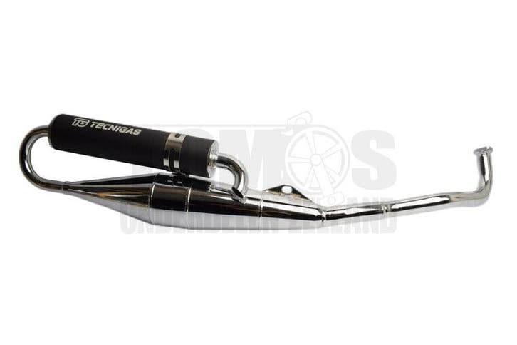 Tomos Uitlaat 28mm Tecnigas Next R chroom terugloop A3 /..., Fietsen en Brommers, Brommeronderdelen | Algemeen, Nieuw, Ophalen of Verzenden