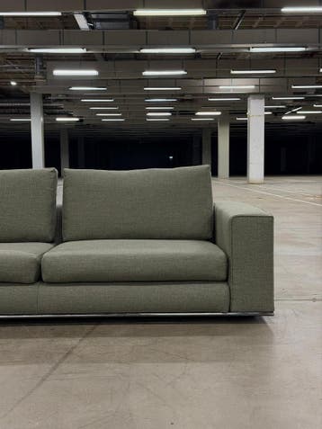 Minotti Hamilton | Linnen | NIEUWSTAAT + Garantie, Huis en Inrichting, 100 tot 125 cm, Stof, Driepersoons, Ophalen of Verzenden