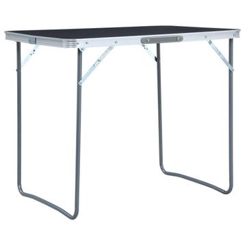 vidaXL Campingtafel inklapbaar met metalen frame 80x60 cm, Caravans en Kamperen, Verzenden, Nieuw