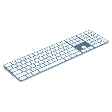 Apple Magic Keyboard met Touch ID en toetsenblok - blauw, Touch ID, Refurbished, Ophalen of Verzenden, Draadloos