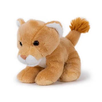 Semo leeuwin knuffel - pluche - 13 cm - bruin - kraalogen, Verzenden, Nieuw