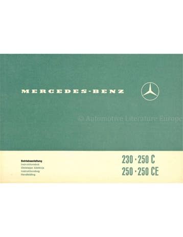 1969 MERCEDES BENZ 230 | 250 C | 250 | 250 CE, Auto diversen, Handleidingen en Instructieboekjes