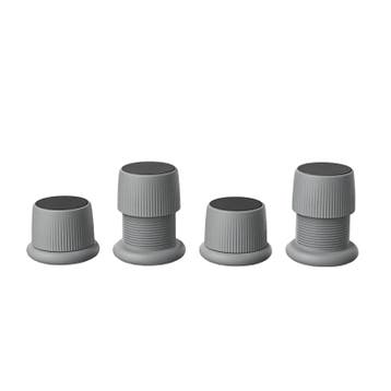 4x Grijze Ronde Meubelverhoger - Verstelbaar 4-6,5cm - Meube, Verzenden, Nieuw