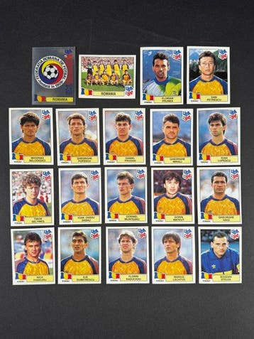 1994 Panini USA 94 World Cup, Romania: complete team #73/91, Nieuw