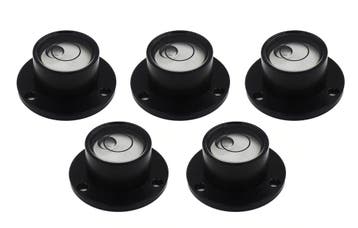 Set van 5 ronde libellen met metalen kast (zwart), Ophalen of Verzenden, Nieuw
