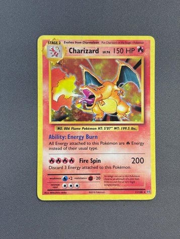 Pokémon - 1 Card - Charizard 11/108 Foil - XY - Generations, Hobby en Vrije tijd, Verzamelkaartspellen | Pokémon, Nieuw