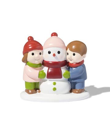 HEMA Kinderen met sneeuwpop voor kerstdorp, Diversen, Verzenden, Nieuw