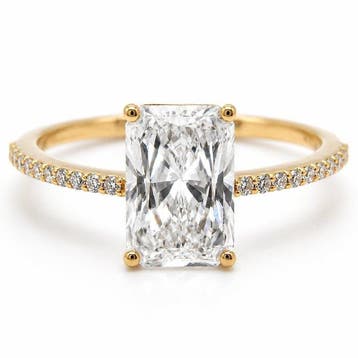 Zonder minimumprijs - Ring - 14 karaat Geel goud - 2.01ct., Nieuw