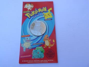 Niue. 1 Dollar 2001, Pokémon - Münze Meowth in OVP Blister