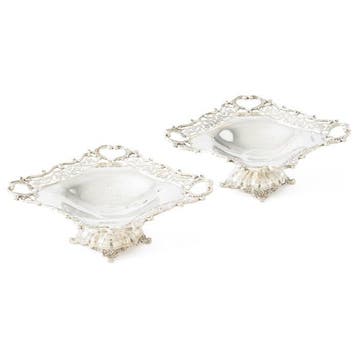 Elkington & Co. (Sheffield 1906) - Tazza (2) - .925 zilver, Antiek en Kunst