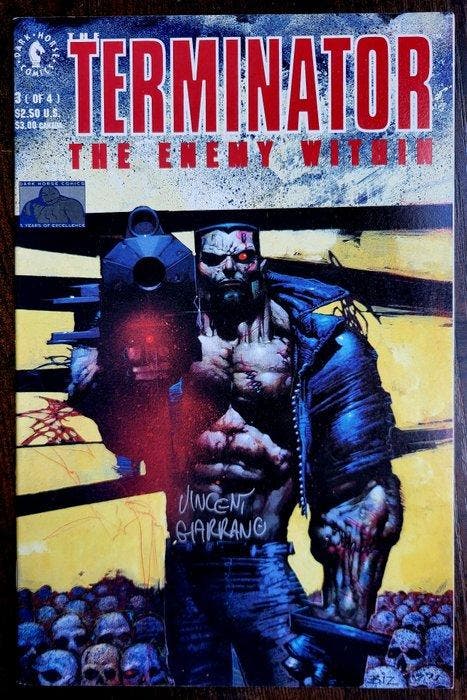 Terminator: The Enemy Within #3 1992 1st Print - Signed by, Boeken, Strips | Comics