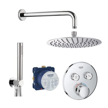 Grohe | BWS | SmartControl Inbouw Doucheset Rond Met, Ophalen of Verzenden, Nieuw, Chroom, Kraan