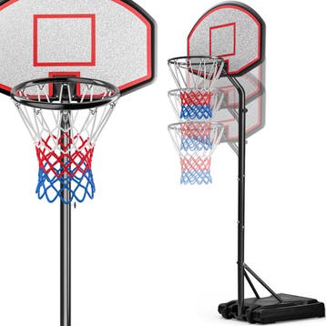 Basketbalring met Verstelbare Mand 257- 305cm met Wielen, Verzenden, Nieuw