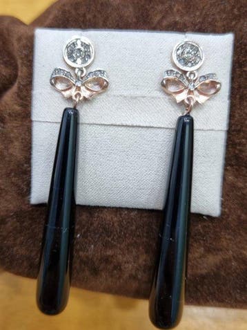 Zonder minimumprijs - Oorbellen - 9 kt. Zilver, Roségoud, Sieraden, Tassen en Uiterlijk, Oorbellen, Nieuw