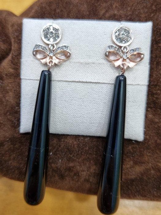 Zonder minimumprijs - Oorbellen - 9 kt. Zilver, Roségoud, Sieraden, Tassen en Uiterlijk, Oorbellen