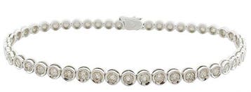 Armband - 18 karaat Witgoud Diamant (Natuurlijk), Nieuw