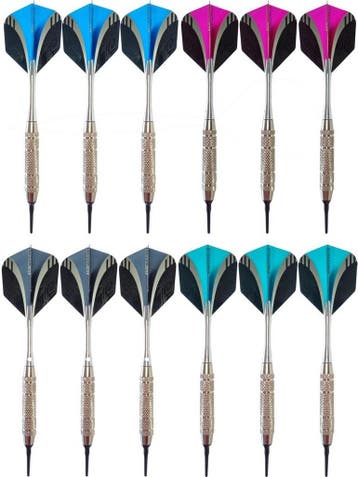 Softtip Dartpijlen Voor Elektronisch Dartbord ZILVER - 12..., Sport en Fitness, Darts, Ophalen of Verzenden, Nieuw, Dartbord, Soft tip