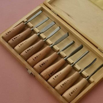 Staal, Hout Beitel - 13.5 cm