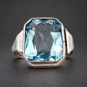 Zilver - Ring - Art Deco ca. jaren twintig