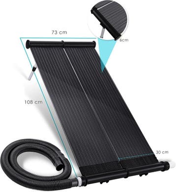 Zwembad verwarming - Solar mat - 108x73 cm - Zwart - KESSER®, Verzenden, Zo goed als nieuw