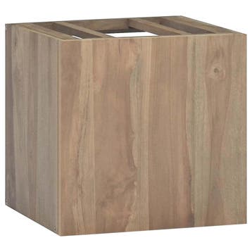 vidaXL Badkamerwandkast 46x25,5x40 cm massief teakhout, Verzenden, Nieuw