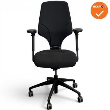 Giroflex 64 - Bureaustoel - Zwart - Refurbished, Werkplek, Ophalen of Verzenden, Gebruikt, Stoel