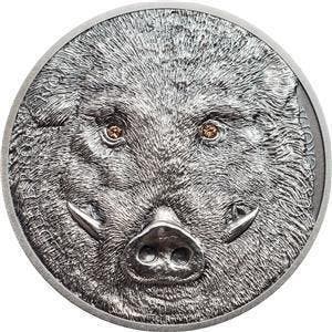 Mongolië. 500 Togrog 2018 Wild Boar - Sus Scrofa - Antique