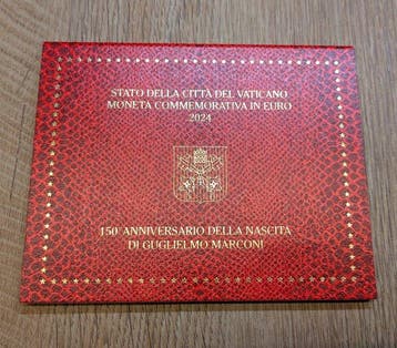 Vaticaan. 2 Euro 2024 Guglielmo Marconi (Zonder