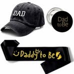 Dad to Be cap, sjerp en button, Verzenden, Nieuw, Versiering, Geboorte of Huwelijk