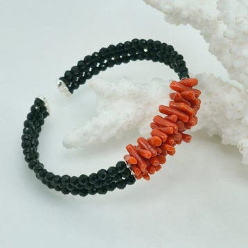 Koraal - Zilver, Zonder reservering - Armband - CORALLO, Antiek en Kunst, Curiosa en Brocante