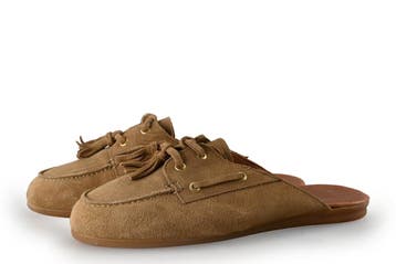 Manfield Instappers in maat 42 Beige, Kleding | Dames, Verzenden, Zo goed als nieuw, Manfield, Instappers