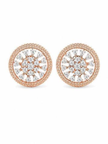 Oorbellen - 14 karaat Roségoud - 1.52ct. tw. Diamant, Nieuw