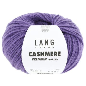 LANG Yarns Cashmere Premium - 346 Donkerpaars - Puur Kasjm, Ophalen of Verzenden, Nieuw
