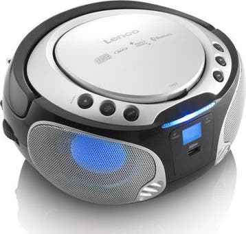 Lenco SCD-550SI - Draagbare radio met Bluetooth® en LED verl, Verzenden, Zo goed als nieuw