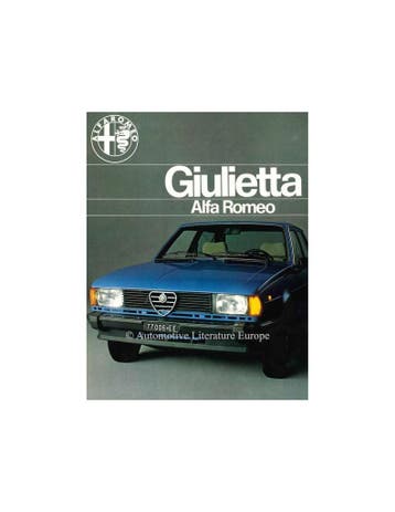 1977 ALFA ROMEO GIULIETTA BROCHURE FRANS, Nieuw, Alfa Romeo, Author