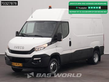 Iveco Daily 35C14 Dubbellucht L2H2 3,5t Trekhaak Airco Cruis, Stof, Gebruikt, Euro 6, Iveco