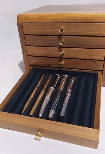 Bureauset - Hout (Walnoot), Verzamelen, Nieuw
