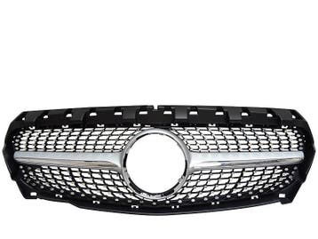 Grille voor CLA-Klasse W117 | Silver Diamond Style 13-16, Voor, Mercedes-Benz, Nieuw, Ophalen of Verzenden
