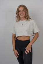 Grey Cropped T-Shirt | Women’s Athletic Crop Top | Galvis, Verzenden, Nieuw