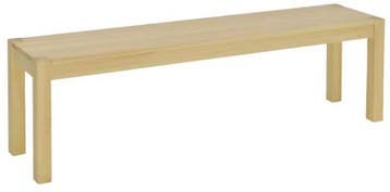 Houten Eetbank 150 cm – 3-Zits Landelijke Grenen Bank, Verzenden, Nieuw