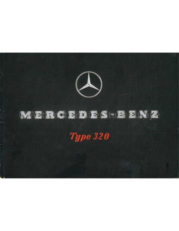 1938 MERCEDES BENZ TYPE 320 BROCHURE DUITS, Nieuw, Author