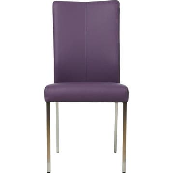 Leren eetkamerstoel Comfort - Toledo Aubergine (paars) -, Huis en Inrichting, Stoelen, Overige kleuren, Nieuw, Leer, Ophalen of Verzenden