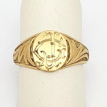 Ring - 18 karaat Geel goud, Sieraden, Tassen en Uiterlijk, Nieuw
