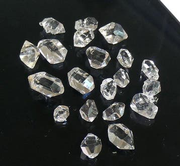 Kwarts biterminé, type Herkimer-diamant Kristalen- 4.89 g, Verzamelen