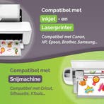 34 Matte Vinyl Stickervellen A4 – Hoogwaardig Stickerpapier, Ophalen of Verzenden, Zo goed als nieuw, AgoDeo